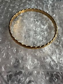 Gold/brass Monet bangle