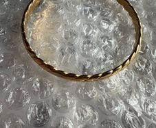 Gold/brass Monet bangle