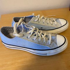 Converse sneakers trainers UK Size 6.5, EU 39.5, pale blue & grey, VGC