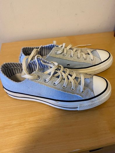 Converse sneakers trainers UK Size 6.5, EU 39.5, pale blue & grey, VGC