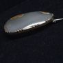 Antique Edwardian 14K Gold Natural Agate Brooch c.1900 4.8g Image 3