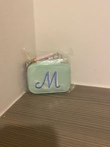 M embroidered Jewellery Storage