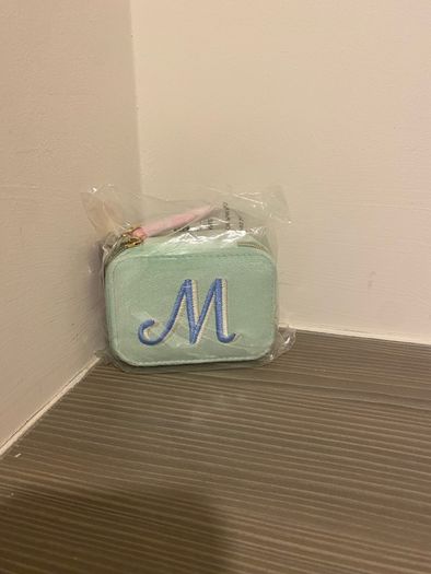 M embroidered Jewellery Storage