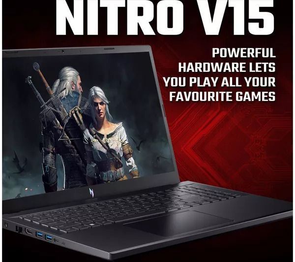 Acer Nitro V15 Gaming 15.6" Laptop, Ryzen 5 7535HS 16GB, 512GB SSD, Windows 11, NVIDIA GeForce RTX 3050