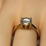 2.5 carat Moissanite Solitaire Ring set in 18kt Yellow Gold Vermeil High Quality Precious Metal Image 5