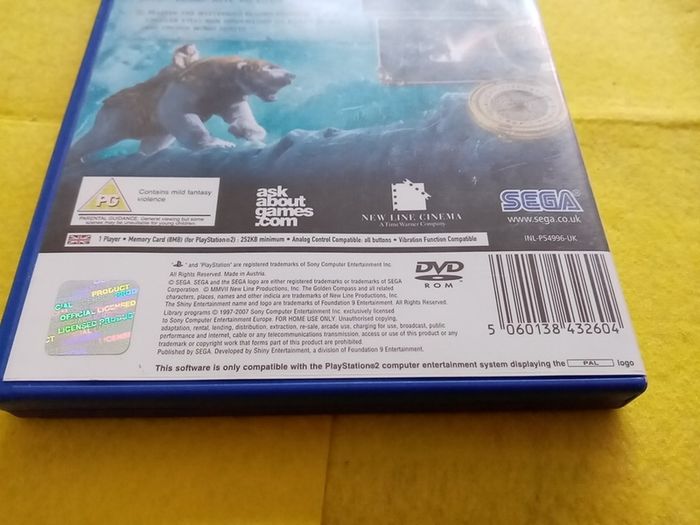 The Golden Compass The official videogame PlayStation 2 Ps2 Games Original