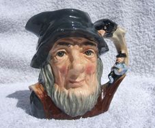 ROYAL DOULTON (D6463) - a medium size character jug of RIP VAN WINKLE (4" height). Pristine condition.