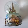 Disney Mickey Minnie Paris Eiffel Tower Snow Globe Image 4