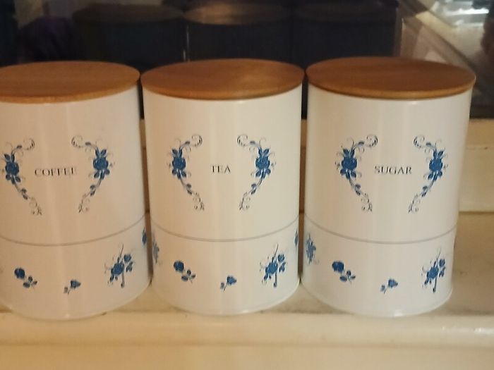 Set of 3 Metal Storage Canister