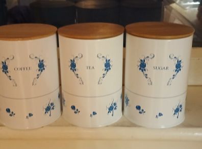Set of 3 Metal Storage Canister