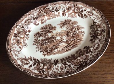 ALFRED MEAKIN TONQUIN Pattern medium porcelain platter