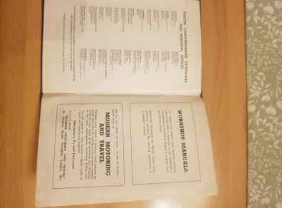 Humber super snipe Owners handbook