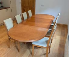 Skovby Dining Table and 8 chairs