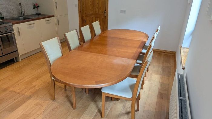 Skovby Dining Table and 8 chairs
