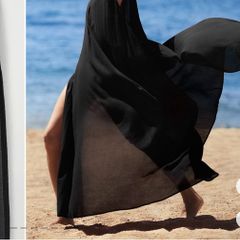 tunic COS open side sheer tunic beach black dress COS size S New