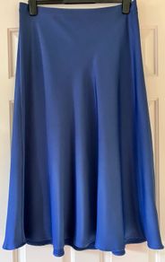 Size 14 Ladies Blue Skirt by Marks&Spencer