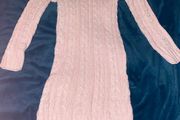 Cable knit jumper dress