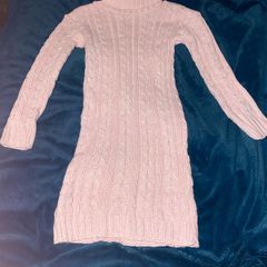 Cable knit jumper dress