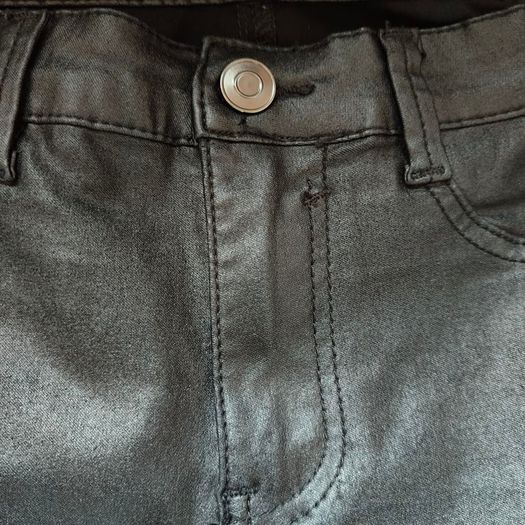 Black Leather look jeans