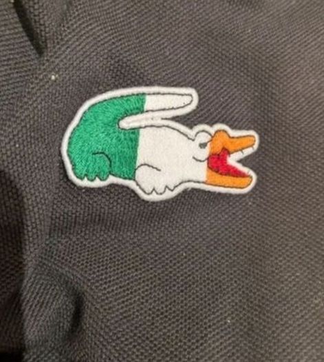 Ireland Flag Lacoste polo shirt XL Football Rugby Casuals