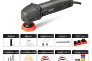 3" Polishing Machine Mini Car Polisher Home DIY Auto Micro Rotary Polisher with 29pcs Car Polishing Pad Set