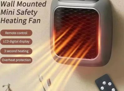 800W Wall Mounted Mini Electric Heater