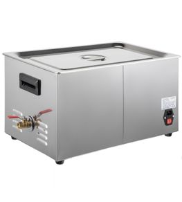 30L Ultrasonic Cleaner Dual Frequency Ultrasonic Cleaning Machine with Heater Jewelry Cleaner for Parts Jewelry Eyeglass Ring Denture Record Circuit Board 28/40KHz