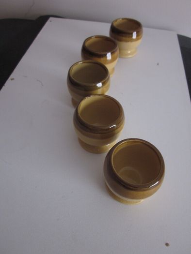 TG Green "Granville" Stoneware Glazed Egg Cups X5