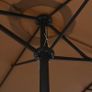 Outdoor Parasol with Aluminium Pole 460x270 cm Taupe Image 2