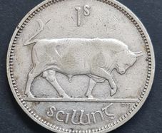 Ireland 1942 Silver Shilling Coin