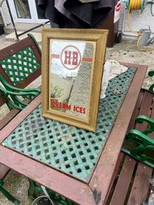 Rare HB ice cream advertising mirror