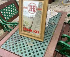 Rare HB ice cream advertising mirror