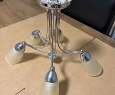 Five Light Chrome Ceiling Light