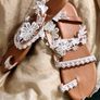 Womens Lace Flat Sandals Size 43 Image 7