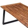 Dining Table Solid Acacia Wood 180x90 cm Image 2