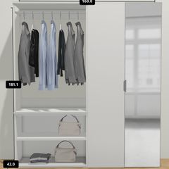IKEA Platsa wardrobe with mirror