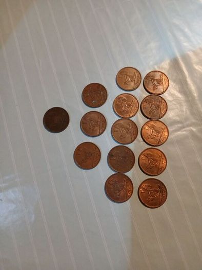 old irish pennies