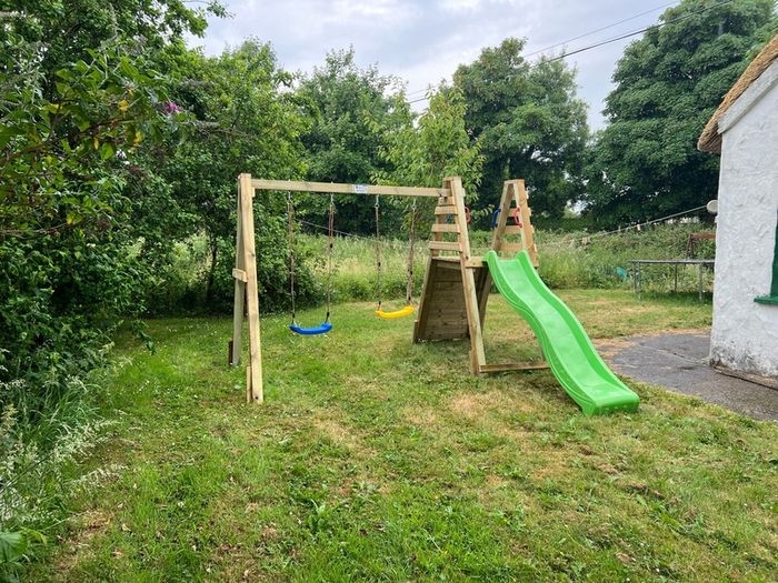 Swings and slide