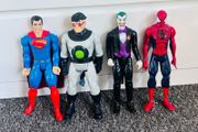 Superman, Doctor Octopus and Spiderman action figures