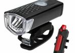 Front and Back Bike Lights USB Rechargeable Waterproof Headlamp Set Super Bright