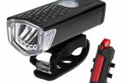 Front and Back Bike Lights USB Rechargeable Waterproof Headlamp Set Super Bright