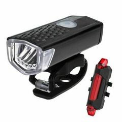 Front and Back Bike Lights USB Rechargeable Waterproof Headlamp Set Super Bright