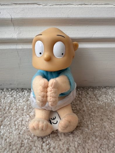 Burger King 1998 Rugrats Tommy Pickles Hugging clip on Plush approx. 4" Used Please see photos