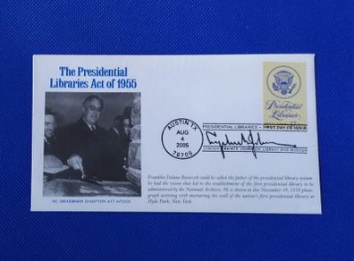 USA - 2005 -  Presidential Libraries Act of 1955 FDC - Masonic Cover