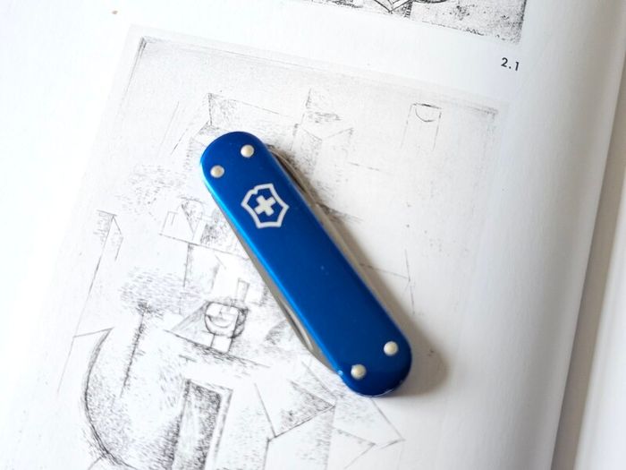 Vintage Victorinox Smooth Alox Companion Discontinued Rare model 58mm Swiss Army Knife Collectable