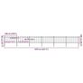 Garden Fence With Hoop Top Steel 10.2x1 M Image 2