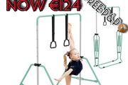 NEW SALE | Gymnastics Bars, Junior Training Kip Bar Gymnastics Equipment for Home Garden, Adjustable Height Gymnastic Folding Horizontal Bar