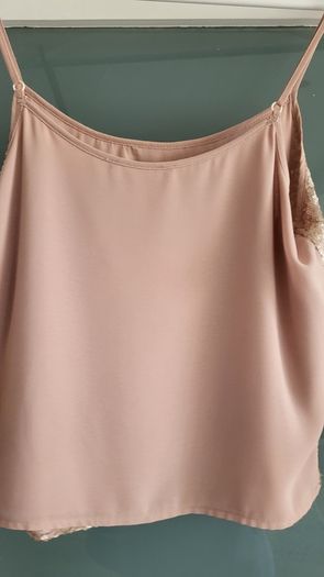 PRIMARK blush bling cami Sz 12