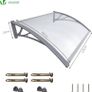 Front Door Canopy Outdoor Awning, Rain Shelter for Back Door, Porch, Window, 120 x 80 cm, Grey Image 4