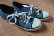 Green Canvas Trainers   Size 9